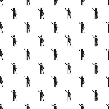 Man prosthesis hand pattern seamless 스톡 일러스트