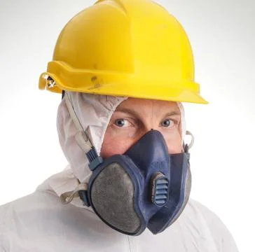 Man in protective suit Stock Photos