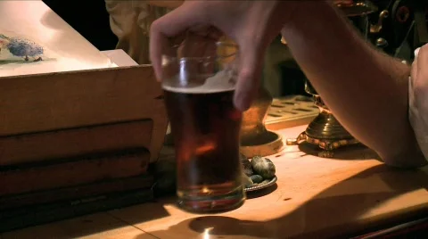 A man at the pub 4 Video stock 607974
