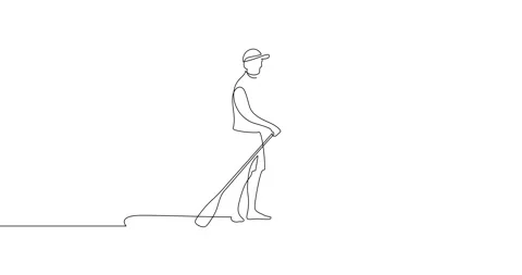 Man on puddleboard. SUP boarding. Stock Footage 244732701