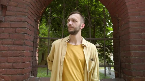 Man pulls out a wallet, opens it and gets upset that there is no money.  Stock-Footage 136136187