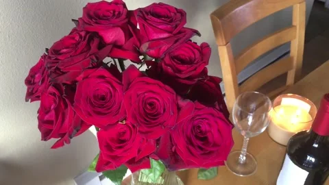 Man Pulls Rose Petals Off Stock Footage 98013102