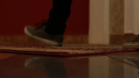 The man pulls a suitcase in hotel Stock Footage 60702299