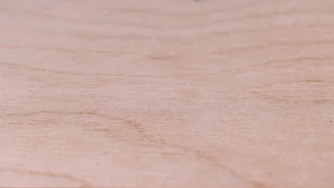 Man puts bar code print on wooden box, made in Russia Stock Footage 104537194