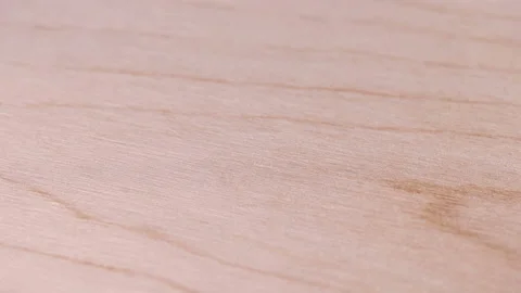 Man puts bar code print on wooden box, made in China Stock Footage 104538392