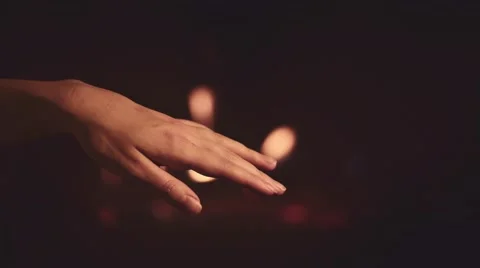 Man puts an Engagement Ring to Woman's Finger near Fireplace, 4K Close Up. 스톡 동영상 66731025
