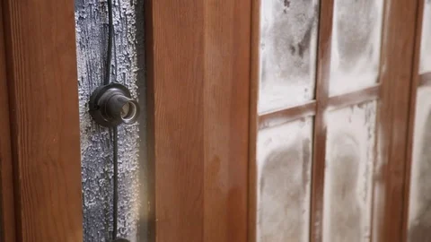 A man puts a light bulb in the socket, which immediately ignited Stock Footage 73298889