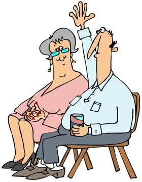 Man with a question Stock Illustration