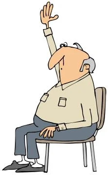 Man with a question Stock Illustration