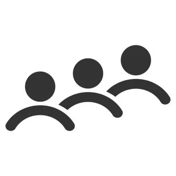 Man Queue Flat Icon Stock Illustration