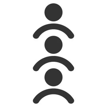 Man Queue Flat Icon Stock Illustration