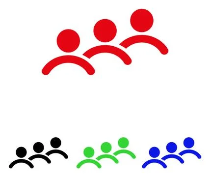 Man Queue Vector Icon Stock Illustration