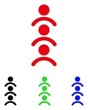 Man Queue Vector Icon Stock Illustration