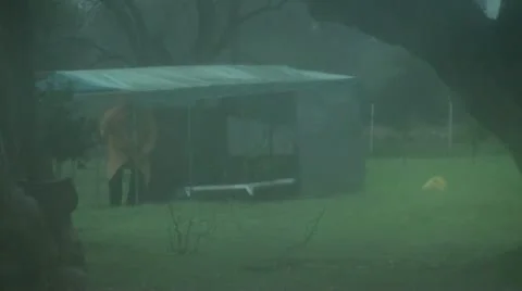 Man in the rain 1 Stock Footage 21242760