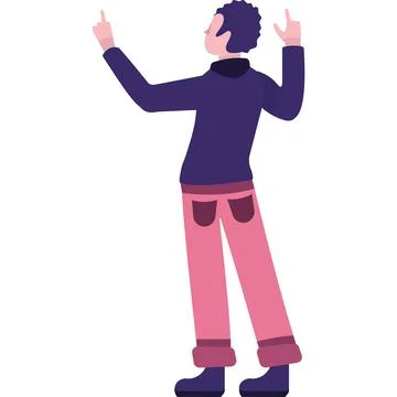 Man with raised hands up vector icon Иллюстрация
