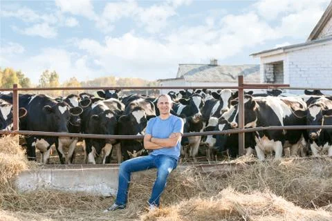 Man on a ranch Stock Photos