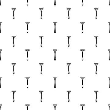 Man razor pattern seamless Illustrazione stock