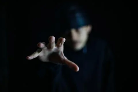 Man reaching out Stock Photos