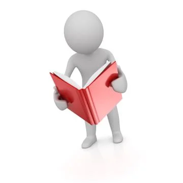 Man Read the Book Stock Illustration