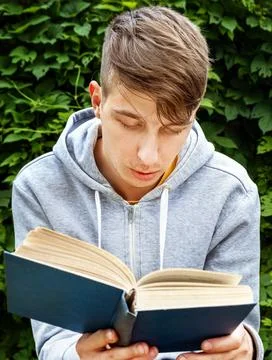 Man read a Book Stock Photos