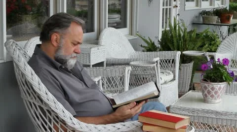 Man Reading Bible Video stock 10771619