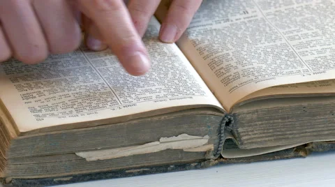 A man reading the bible Video stock 49407980