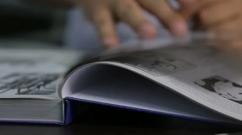 Man reading the book Stock Footage 61914318