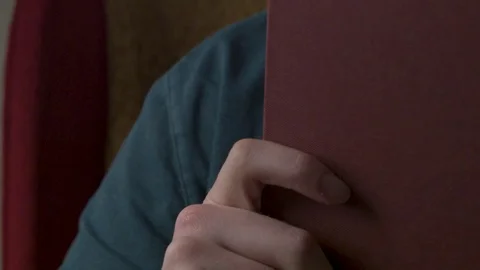 Man reading book 스톡 동영상 78028514