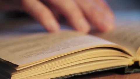 A man reading a book Stock Footage 224894163
