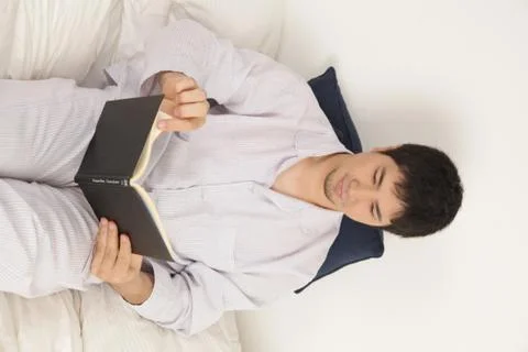 Man reading a book 写真素材