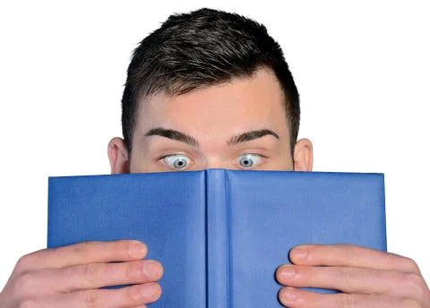 Man reading book Stock Photos
