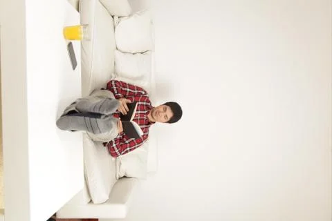 Man reading a book Stock Photos