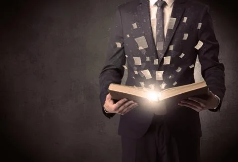 Man reading book. Stock Photos