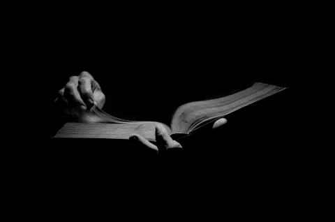 Man is reading a book. Stock Photos