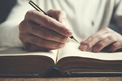 Man reading book Stock Photos