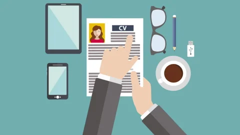 Man Reading CV Background Stock Footage 288516907