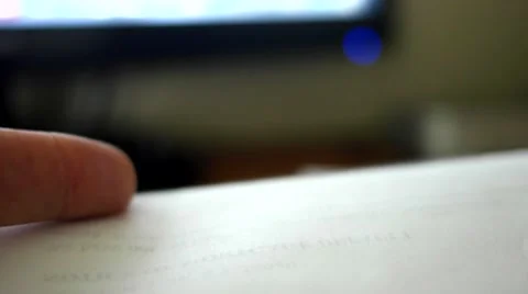 Man reading final notice foreclosure letter from bank Stock Footage 56658136