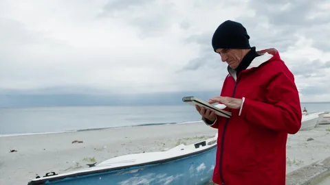 Man Reading From His Notes Stock Footage 288391857