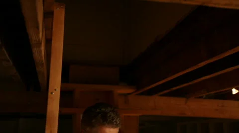 Man reading on the stairs Vídeo Stock 630036