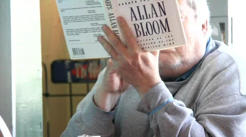 Man reads book Video stock 769134
