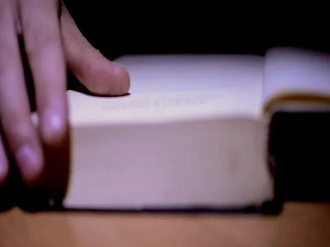 Man reads a book Stock Footage 80694859