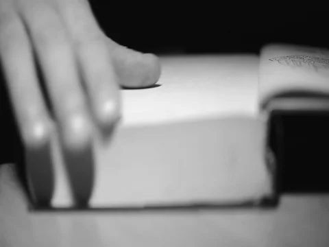 Man reads a book Stock Footage 80694903