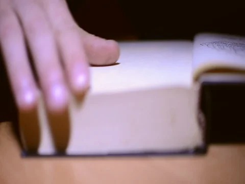 Man reads a book Stock Footage 80694911