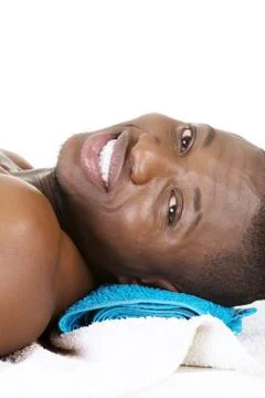 Man receiving massage Stock Photos