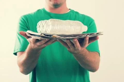 Man Recycling Stock Photos