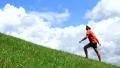 Man in red t-shirt HD Footage