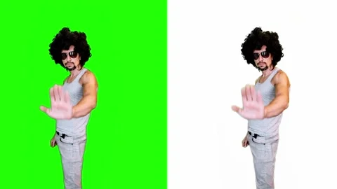 Man refuses a hand gesture against Video stock 296265491