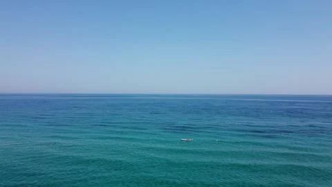 Man Relaxing On Paddle Board Stock Footage 251444361