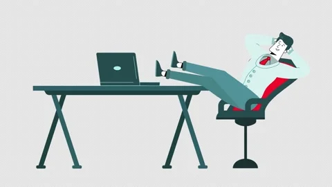 Man Relaxing At The Table Stock Footage 202172058