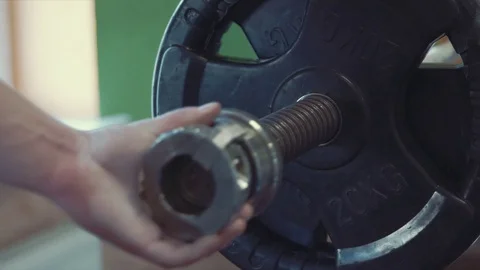 Man relieves cargo from the bar Stock Footage 75704852